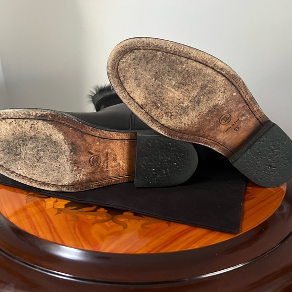 Authentic CHANEL black leather/suede boots, size 39, in excellent condition - Picture 3 of 16